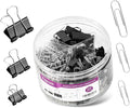 360 Pcs Paper Clips and Binder Clips Assorted Sizes, by Pagcsnh