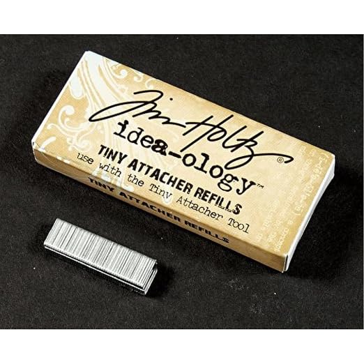 Tim Holtz Idea-ology Metal Tiny Attacher Refills, Box of 1550 Staples, .25 - Image 2