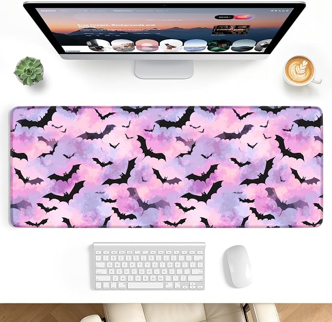 Desk Mat, Big Desk Pad, 31.5x11.8 Inches Extended Big Gaming Mouse Pad by stanploe