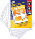 Office Werks 100 Sheet Protectors, Heavy Duty 8.5 X 11 Inch Clear Page by Office+Werks
