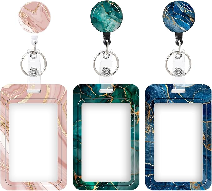 3 Set Heavy Duty Badge Holder by COOKOOKY