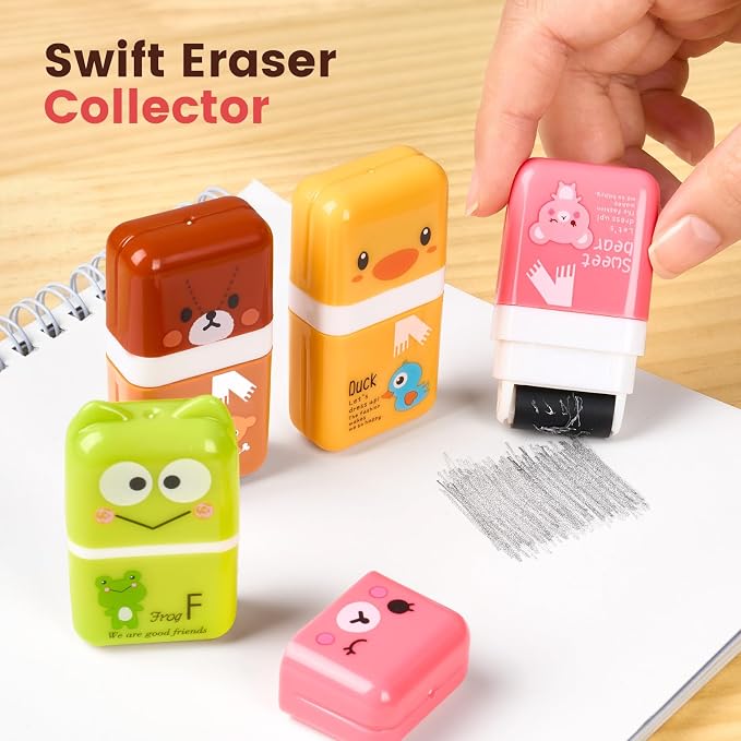 Sooez 12 Pack Pencil Erasers, Cute Erasers Pencil Eraser - Image 4