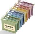 Plastic Hanging File Folders Letter Size, 12 Pack Reinforced Filing Cabinet by NORDUN