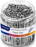 Vinaco Paper Clips Smooth Silver, 100 Pack Paper Clips Large 2Inch, Durable & by LightingMadeSimple