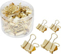 100 Pcs Rose Gold Binder Clips, Metal Paper Clamps by Unknown