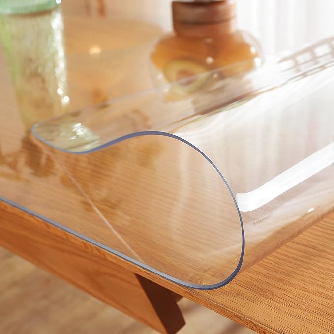 Warmstar Clear Table Protector 2mm Thick, 39x87 Inch Clear Table Cover Protector - Image 6