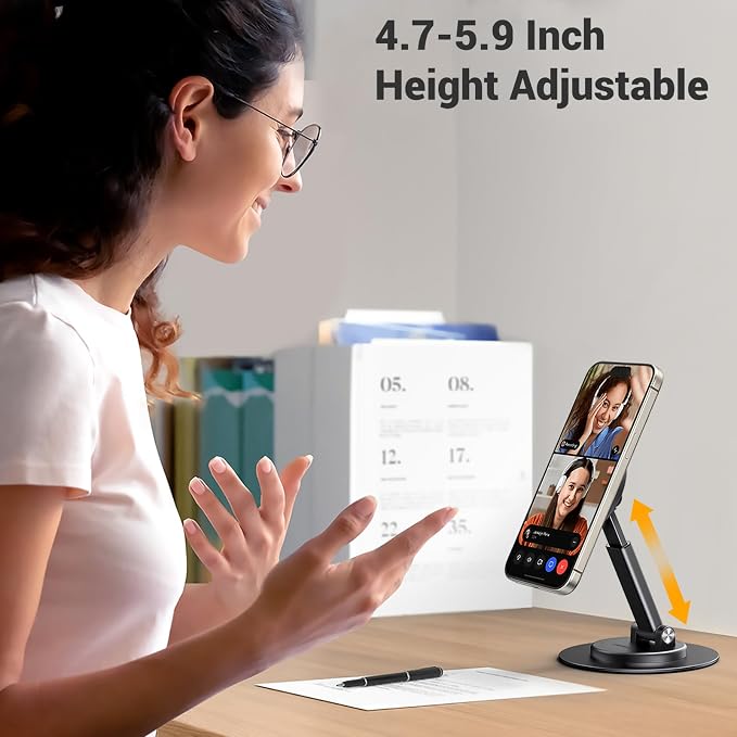 UGREEN Magnetic Phone Stand for MagSafe, Height Adjustable iPhone Stand for Desk - Image 3