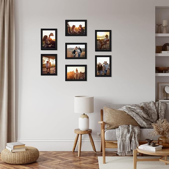 Giftgarden 5x7 Picture Frame Black 5 x 7 Photo Frames Bulk - Image 6