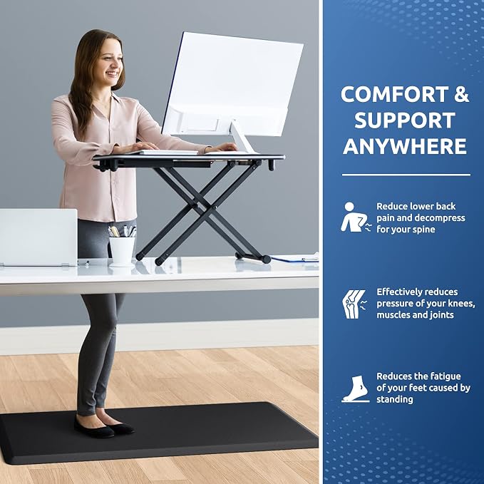 KitchenClouds Kitchen Mat Cushioned Anti Fatigue Kitchen Rug 17.3"x39" Water - Image 4