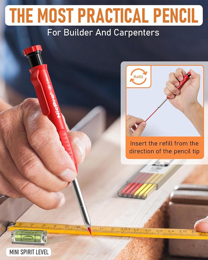 Nicpro 28 Pack Carpenter Pencil Set - Image 5