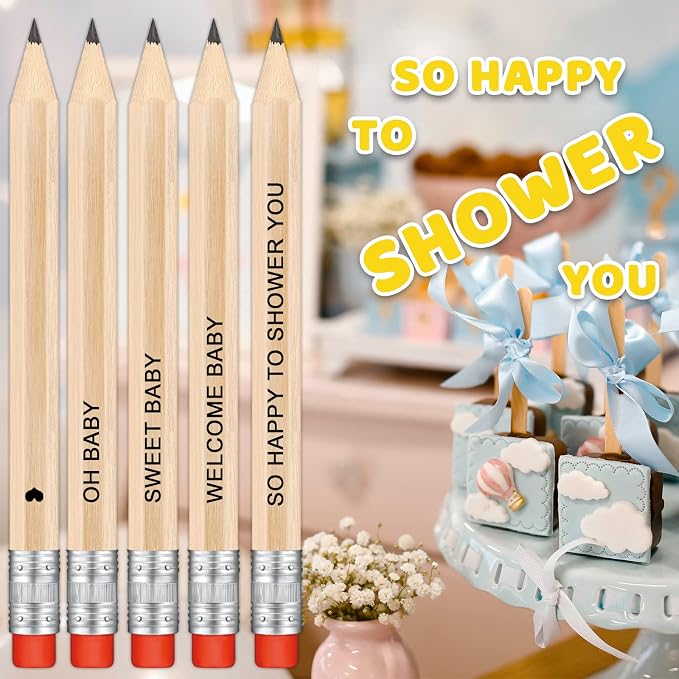 50Pcs - Baby Shower Sharpened Half Pencils - Image 4