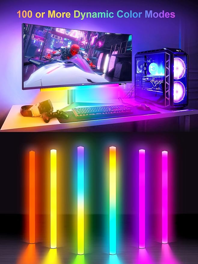 KANTUTOE Under Monitor Light Bar, App and Remote Control Gaming Ambient Lights - Image 2