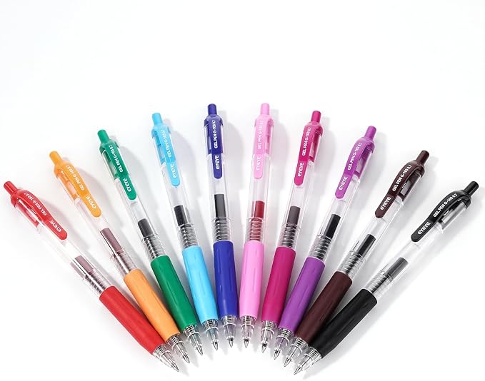 EYEYE G-103 Retractable Gel Pens Medium Point, Ballpoint Pen Fine Point Smooth - Image 5