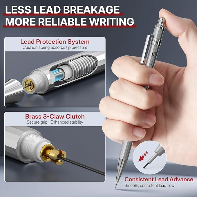 WUO 0.5&0.7mm Mechanical Pencil Set - Image 4