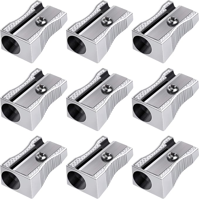 Frienda 48 Pack Metal Pencil Sharpeners Handheld Metal Mini Sharpeners Manual - Image 6