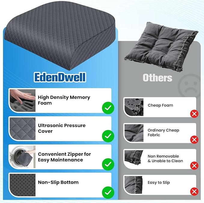 Seat Cushion for Office Chair, Memory Foam Chair Cushions, Car Seat Cushion for - Image 4
