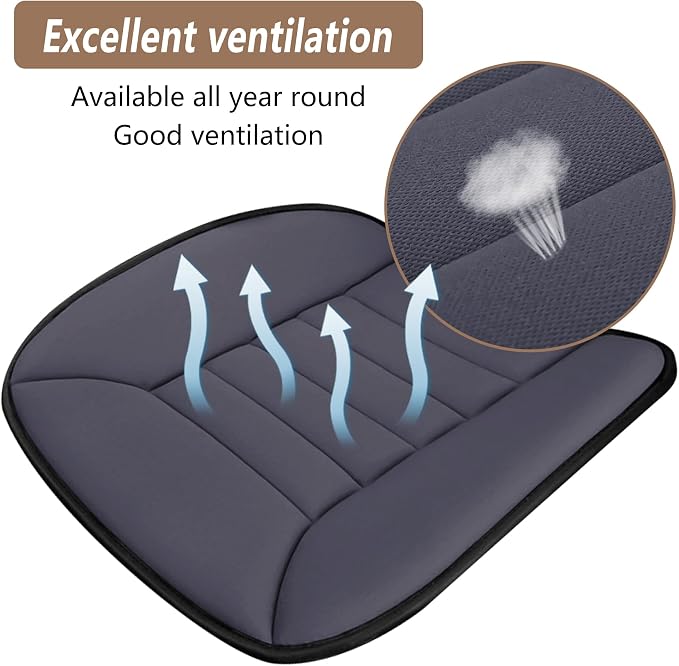MYFAMIREA Car Seat Cushion Pad 1.2" Thick Comfort Seat Protector - Image 3