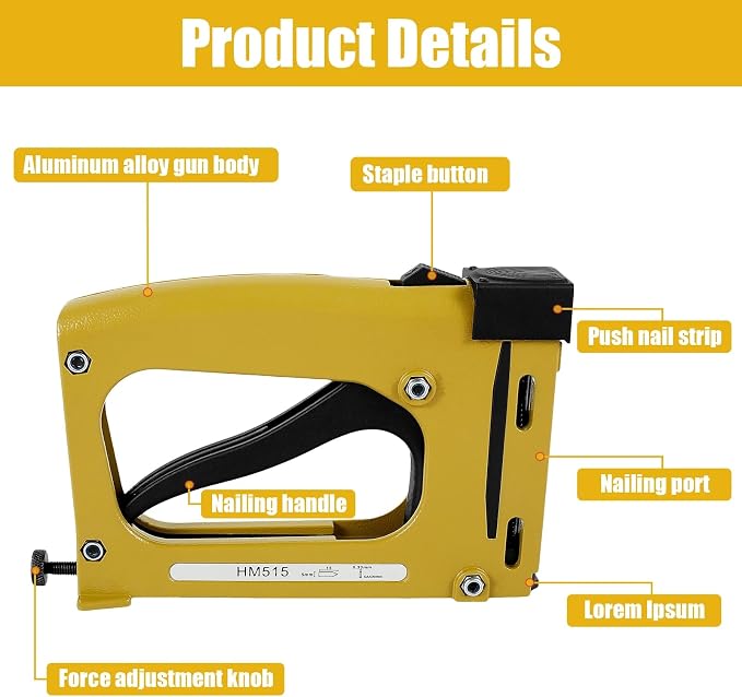 Picture Frame Stapler with 2000 Refill Points, Point Drivers - Image 6