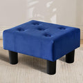 Small Foot Stool Ottoman, Velvet Footstool Ottoman Foot Rest by FIMIVIBI