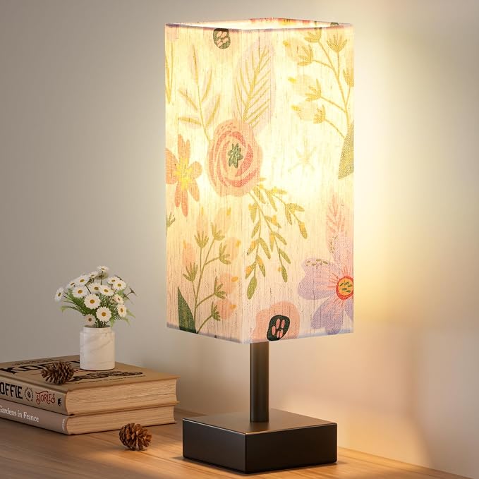 aooshine Flower Table Lamp for Bedroom by Aooshine