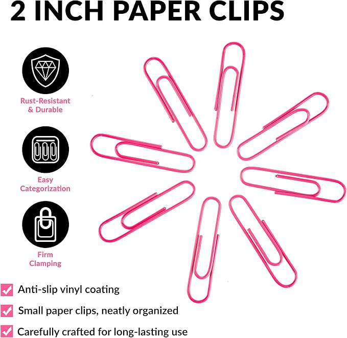 Jumbo Paper Clips, 2 Inch Large Paper Clip - Image 4