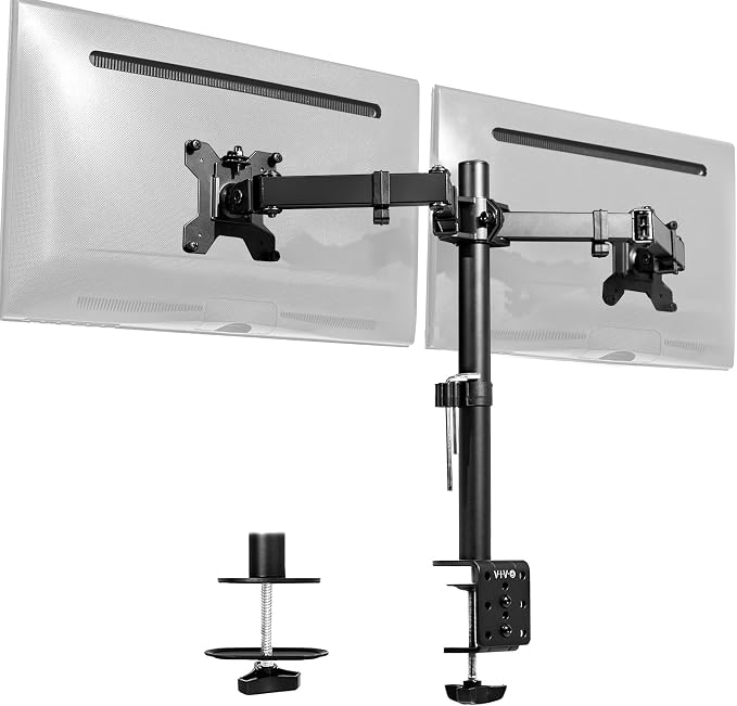 VIVO Dual Monitor Desk Mount, Holds 2 Computer Screens up to 30 inches and by Unknown