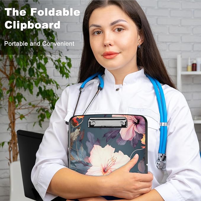 Clipboard with Storage, Heavy Duty Plastic Storage Clipboard with Low Profile - Image 5