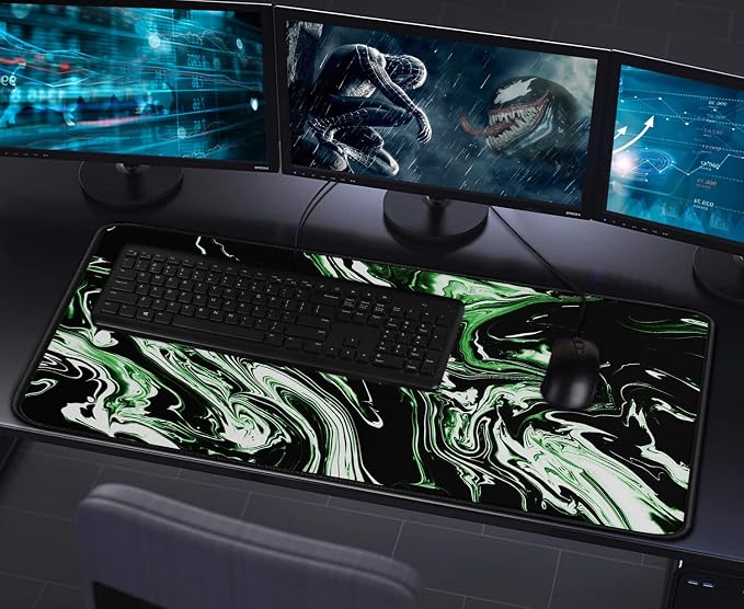 Large Extended Mouse Pad with Stitched Edges, Durable Non-Slip Natural Rubber - Image 7