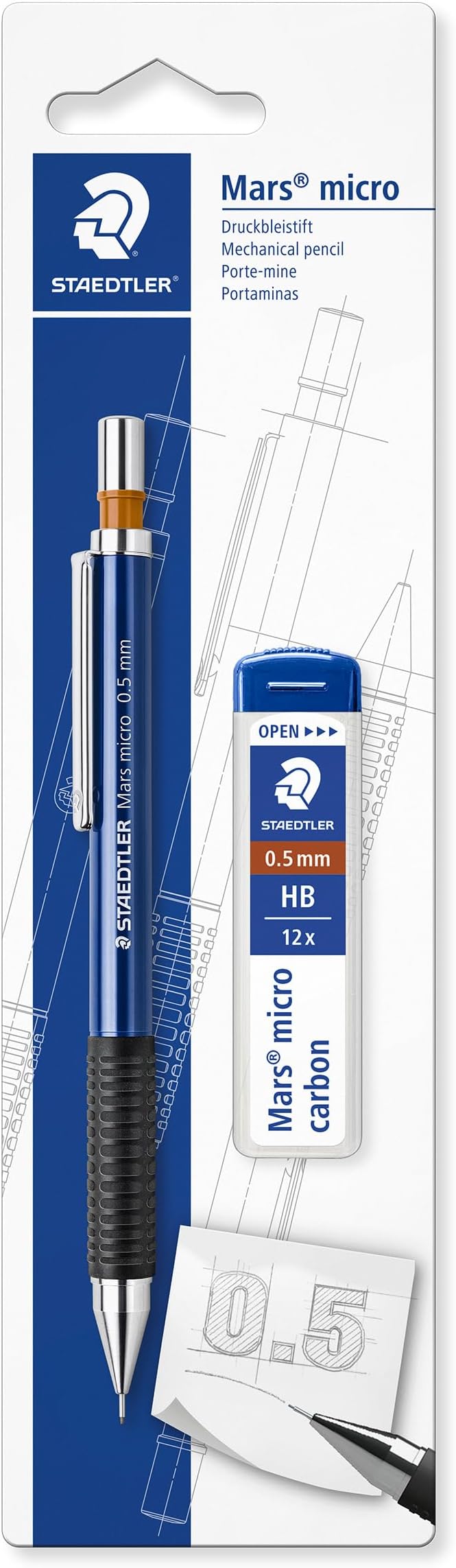 Staedtler Mars Micro 775 Mechanical Pencil 0.7mm 77507BK by Staedtler