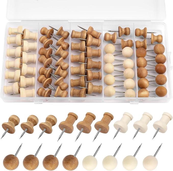 Push Pins, Thumb Tacks, Decorative Push Pins by Zlulary