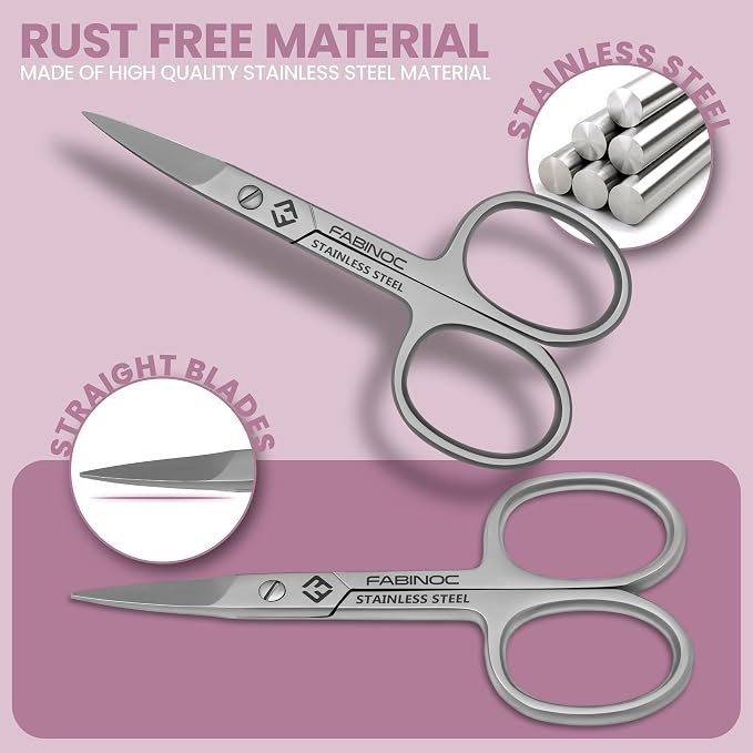 Straight Nail Scissors for Men & Women – German Quality Stainless Steel – Small - Image 5