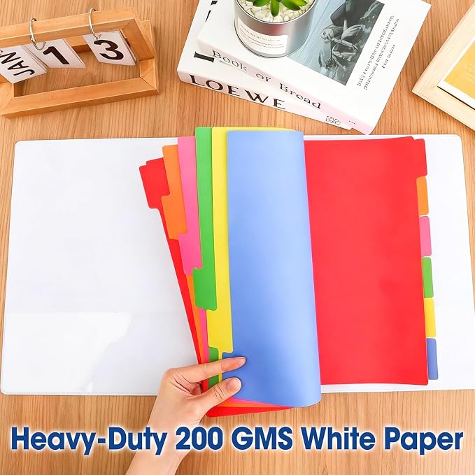 102 Pcs Colored Binder Dividers - Image 5
