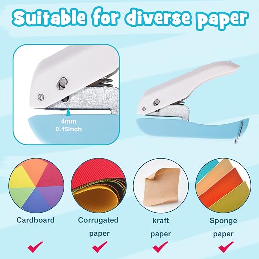 UCEC Heart Hole Punch 1/4 inch Single Small Hole Puncher - Image 4