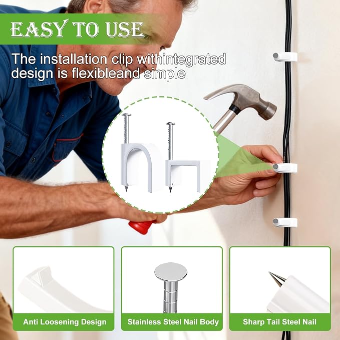 mxuteuk 630PCS Cable Clips - Image 3