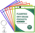 7-Pack Dry Erase Pockets – 10x14 Heavy Duty Sleeves by Unknown