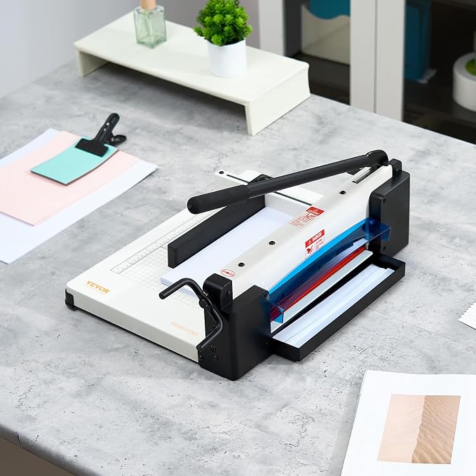 VEVOR Heavy Duty Paper Cutter, 400 Sheet Capacity, Solid Steel Construction - Image 8