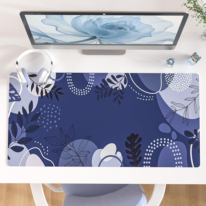 Colorful Star Large Mouse Pad, Botanical Desk Mat Office Supplies, Waterproof by ColorfulStar