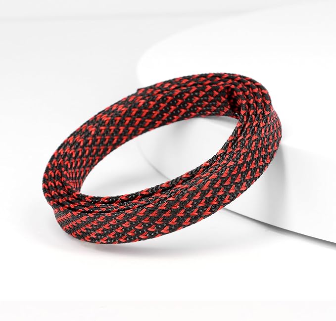 25ft PET Expandable Braided Cable Sleeve 1/4inch Pet Braided Cable Sleeve - Image 3