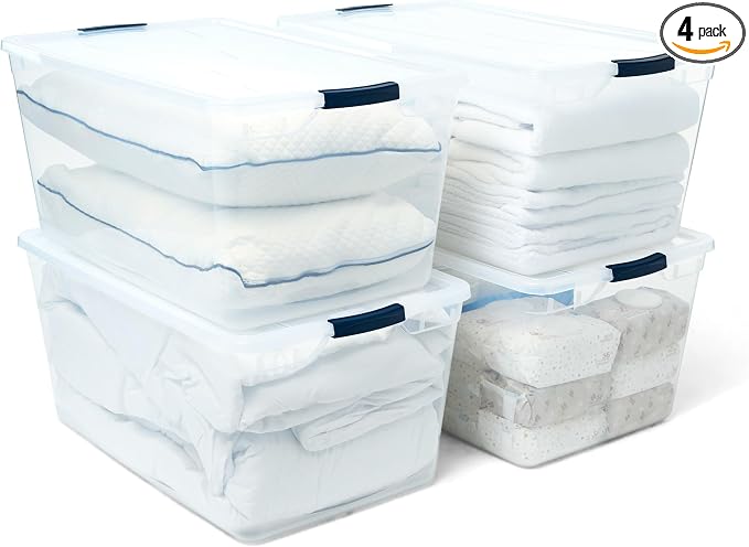 Rubbermaid Cleverstore 95 Qt Clear Storage Bins by Unknown