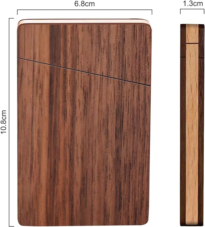 Wood Business Card Holders Wooden Business Card Case Name Card Holder Walnut - Image 4