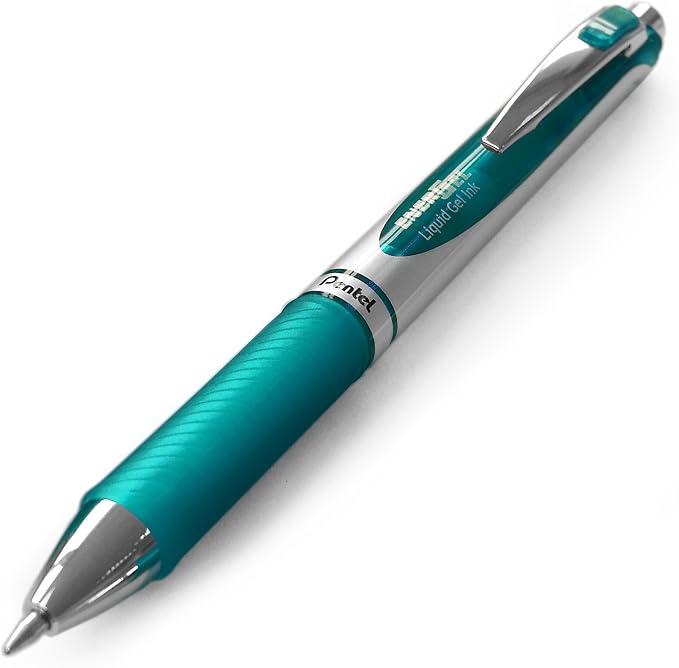 Pentel EnerGel RTX Retractable Liquid Gel Pen Metal Tip, 12 Pack, Medium Line - Image 4