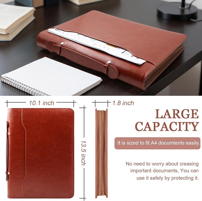 Faux Leather Portfolio Binder - Image 5