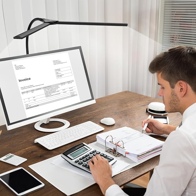 Hensam Desk Lamps for Home Office, Adjustable LED Desk Light - Image 8