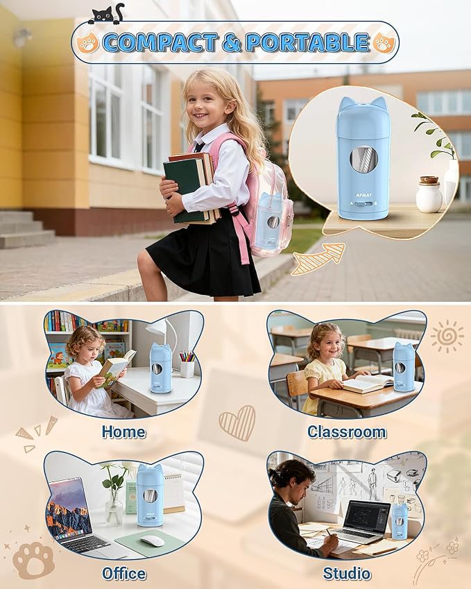 AFMAT Electric Pencil Sharpener, Pencil Sharpener - Image 7