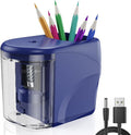 Electric Pencil Sharpener Heavy-Duty Helical Blade Sharpener USB/Battery by RIYO+RIYO