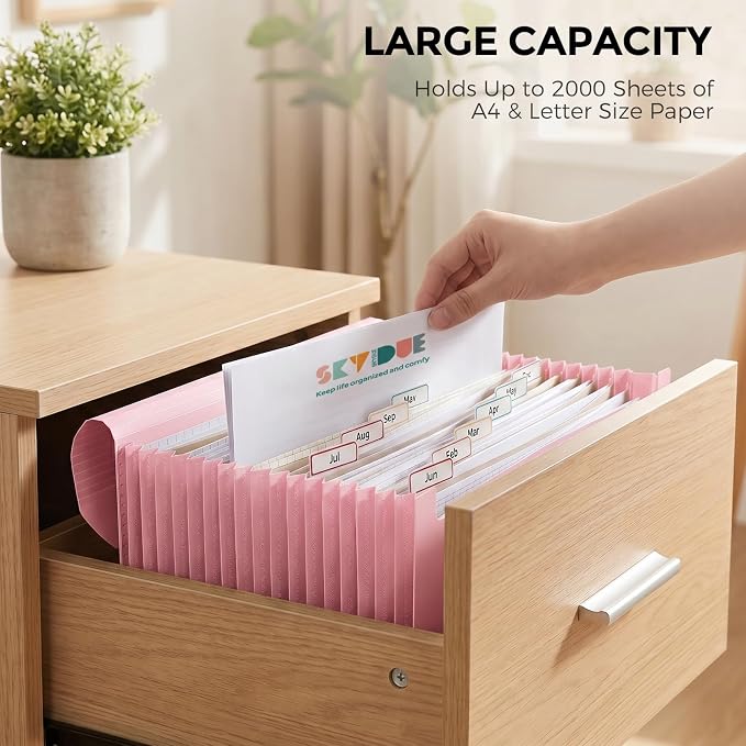 SKYDUE Accordion File Organizer, Expanding File Folder - Image 8