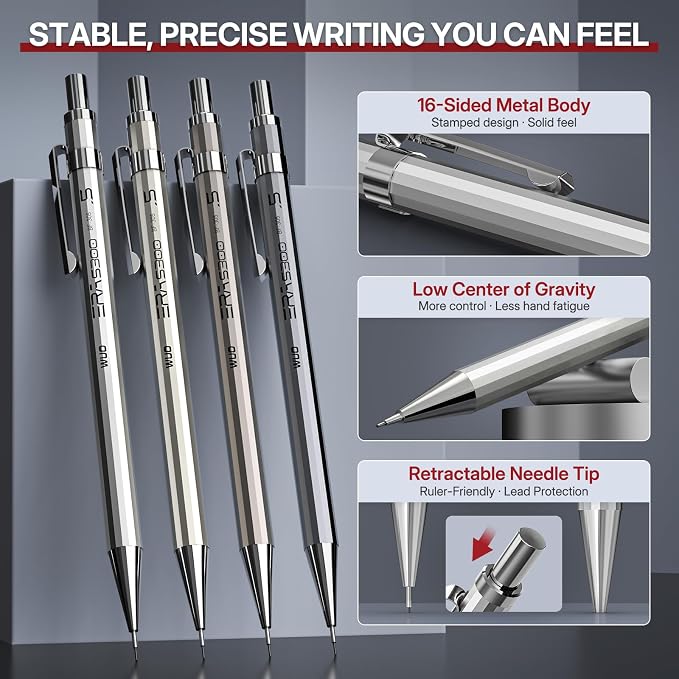 WUO 0.5mm Mechanical Pencil Set - Image 3