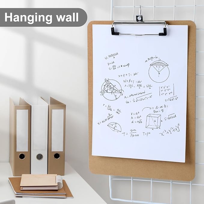 Wood Clipboards 30 Pack, Letter Size Hardboard Clip Board 8.5x11 | A4 Standard - Image 6
