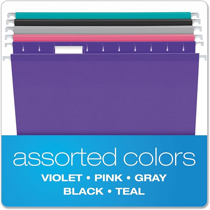 Pendaflex Reinforced Hanging File Folders, Letter Size, 1/5 Cut - Image 3
