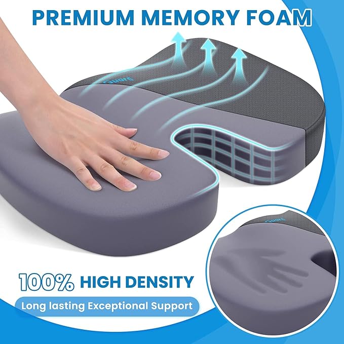 TushGuard Seat Cushion, Office Chair Cushions, Car Seat Cushion, Non-Slip - Image 3